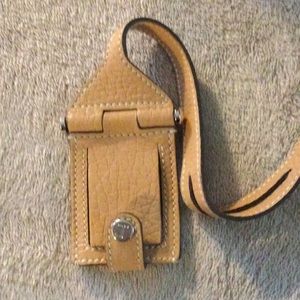 Tod’s Tan Luggage Tag